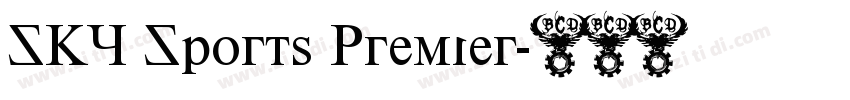 SKY Sports Premier字体转换